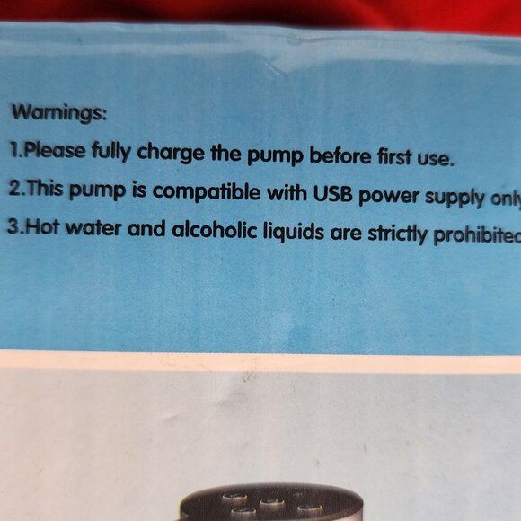 Silver Electric Auto Bottled Water 5V 4W Model OMY-CSQ-204 USB Rechargeable Pump - Picture 3 of 16